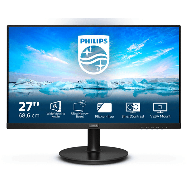 philips 271v8la/00 monitor, 27 pollici, full-hd, 48-75 hz