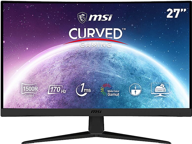 msi g27c5 e2 monitor, 27 pollici, full-hd, 1920 x 1080 pixel