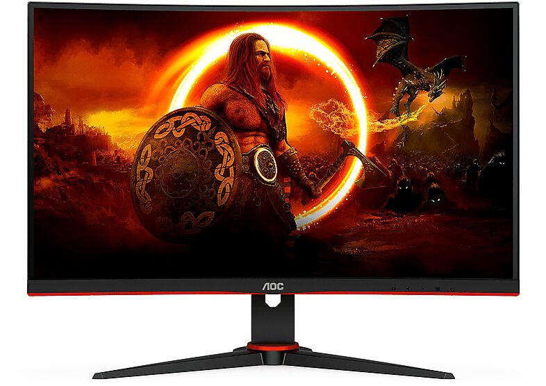 aoc c27g2zebk monitor, 27 pollici, full-hd, 1920 x 1080 pixel