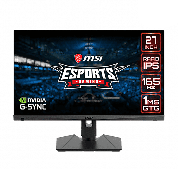 msi optix mag274qrf-qd monitor, 27 pollici, wqhd, 2560 x 1440 pixel