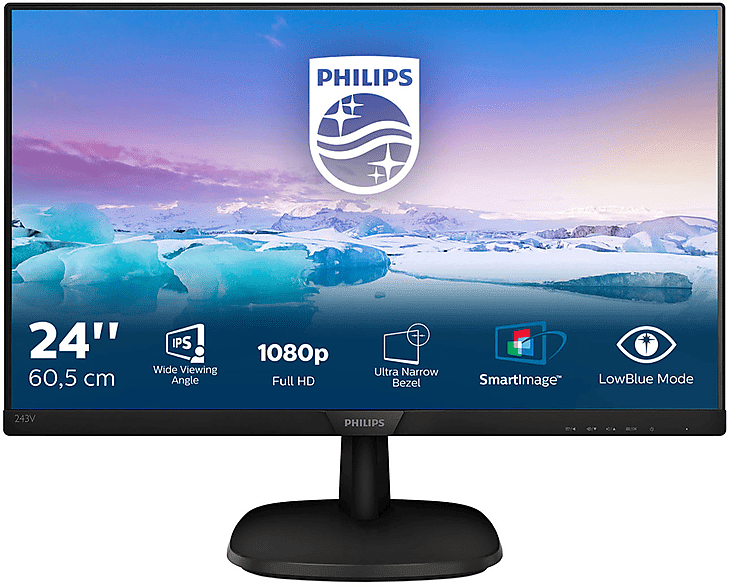 Philips 243V7QDAB MONITOR, 24 pollici, Full-HD, 1920 x 1080 Pixel