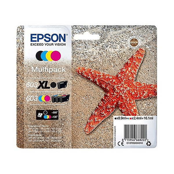 epson multipack stellamarina 603 bkxl/cmy