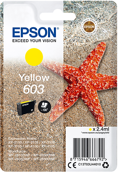 Epson CART.INK STELLA MARINA 603 GIALLO