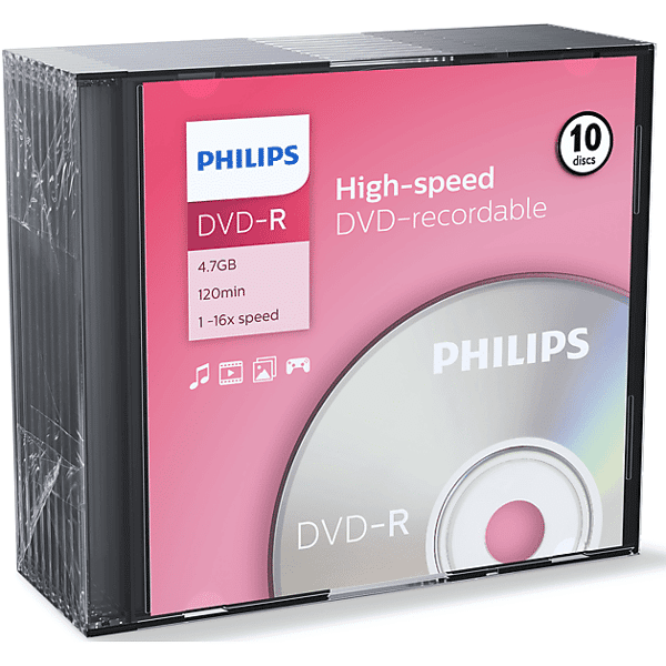 philips dvd-r  4,7gb 16x