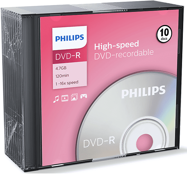 philips dvd-r  4,7gb 16x