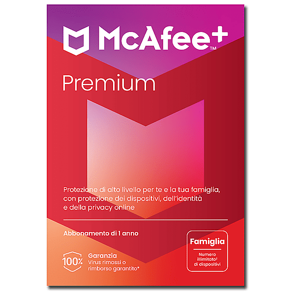 mcafee + premium family - software pc