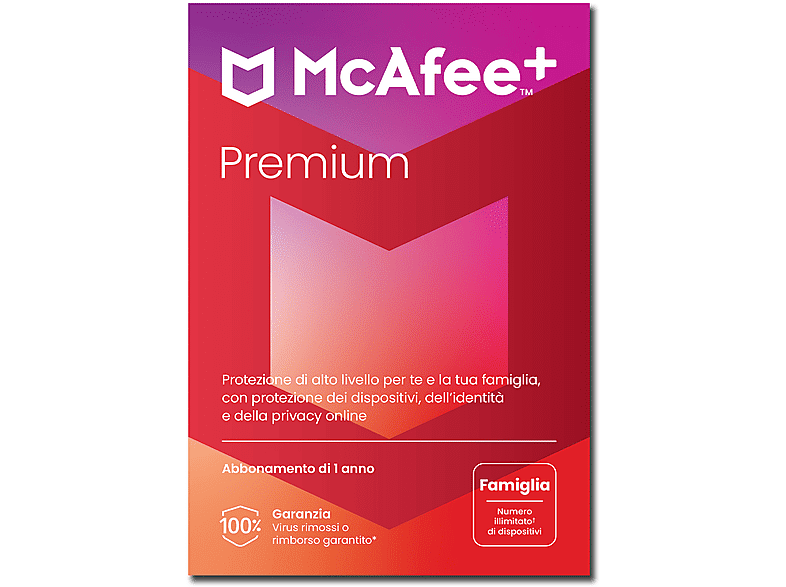 mcafee + premium family - software pc