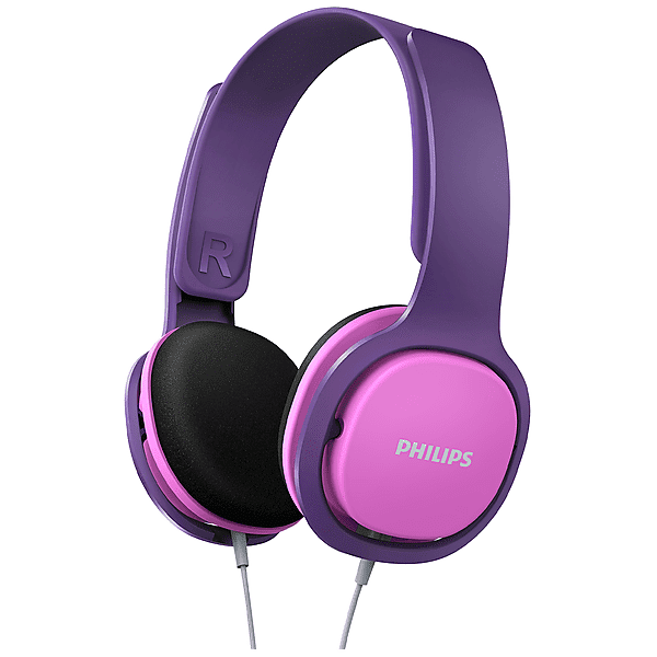 philips shk2000pk/00 cuffie, viola/rosa