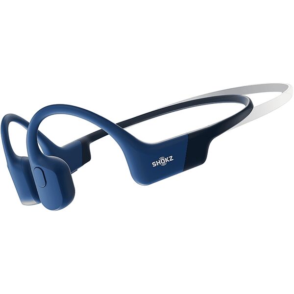 shokz openrun mini cuffie wireless, blu