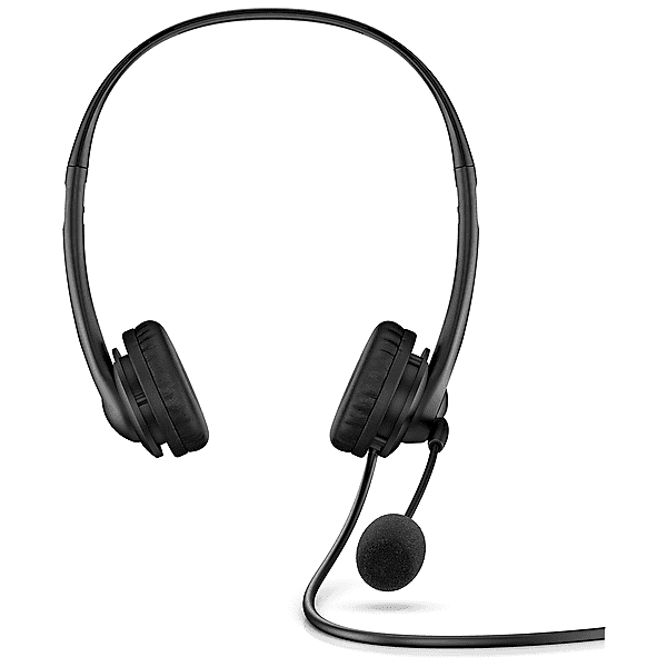 hp cuffie stereo 3.5 mm pc, nero