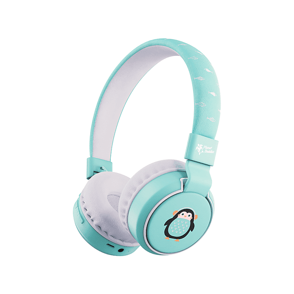 urbanista planet buddies cuffie bt cuffie wireless, wireless - pepper the penguin light blue/azzurro