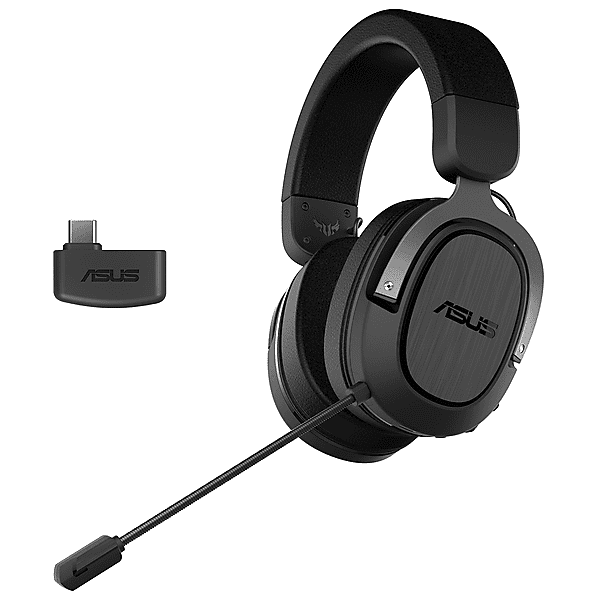 asus tuf gaming h3 wireless cuffie gaming, nero