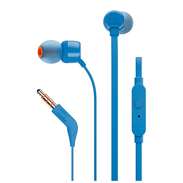 jbl tune 110 blu auricolari, blu