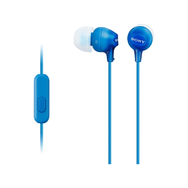 sony mdrex15apli.ce7 auricolari, azzurro