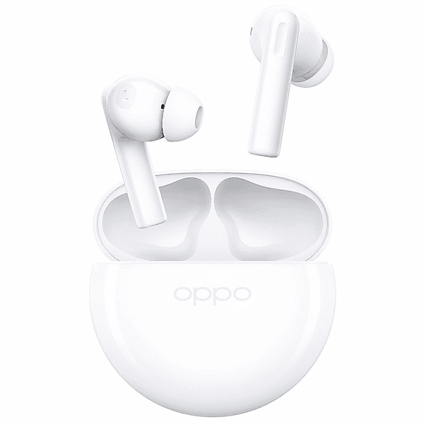 oppo enco buds2 auricolari wireless, moonlight white