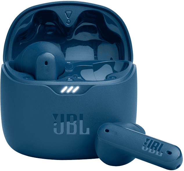 jbl tune flex auricolari wireless, blu