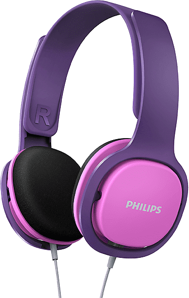 philips shk2000pk/00 cuffie, viola/rosa