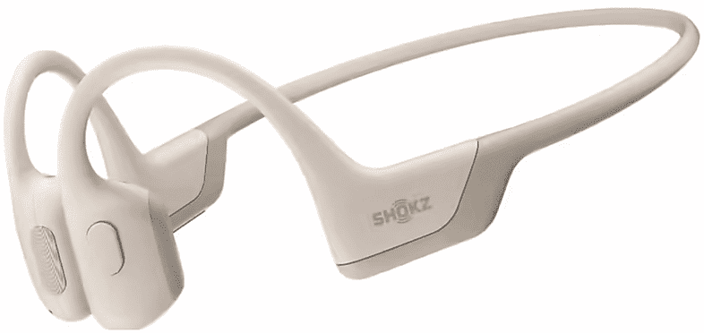 shokz openrun pro cuffie wireless, beige