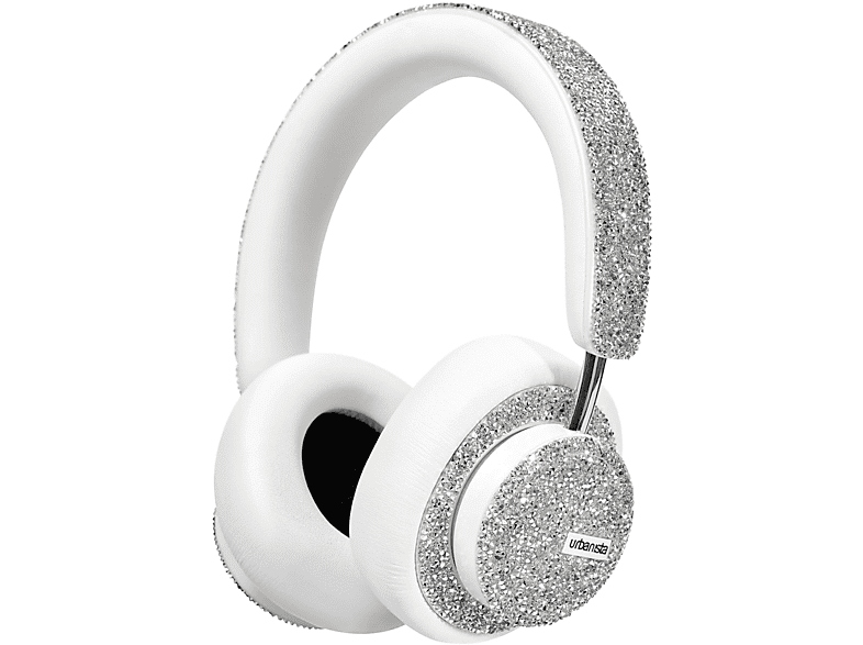 urbanista miami crystal swarovski cuffie wireless, white - bianco