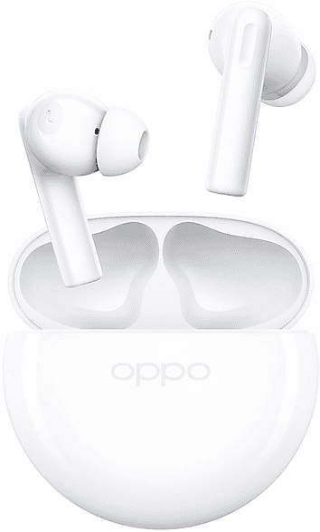 oppo enco buds2 auricolari wireless, moonlight white