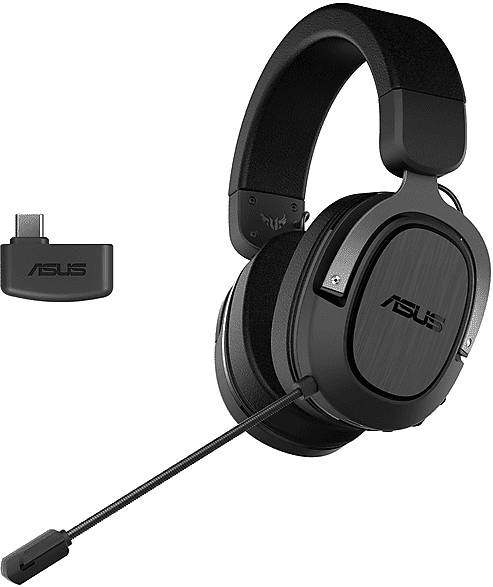 Asus TUF GAMING H3 WIRELESS CUFFIE GAMING, Nero