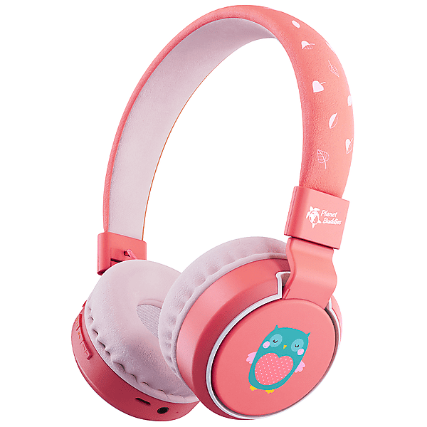 urbanista planet buddies cuffie bt cuffie wireless, wireless - olive the owl pink/rosa