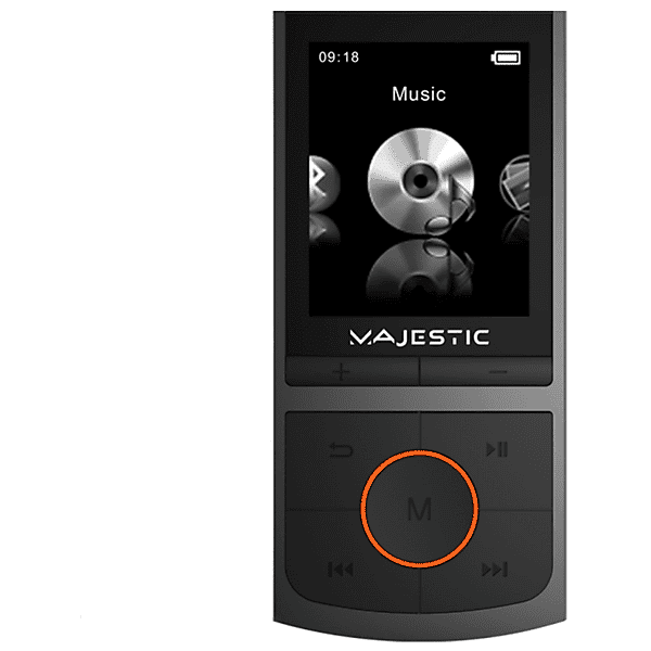 majestic lettore mp4  bt-8057r 8gb bkrd