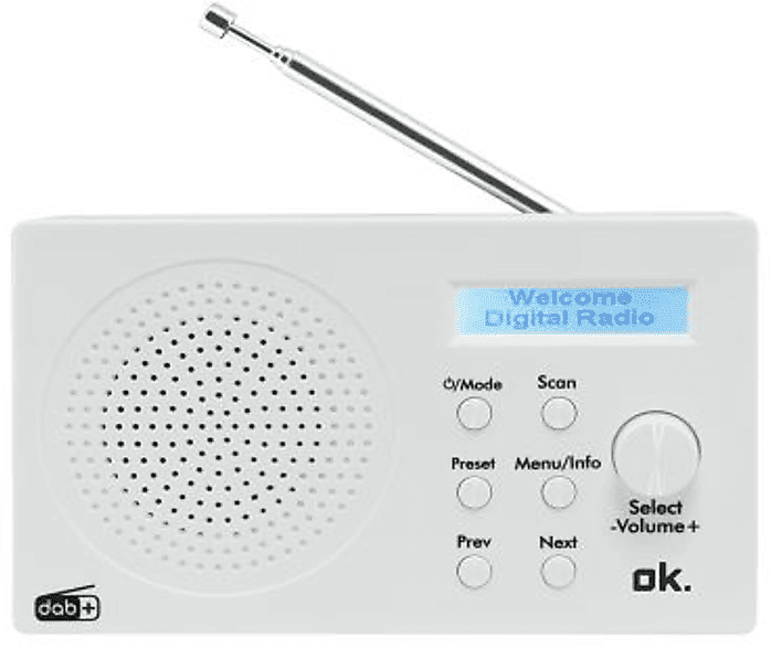 ok radio  ord 101bt-wt-1