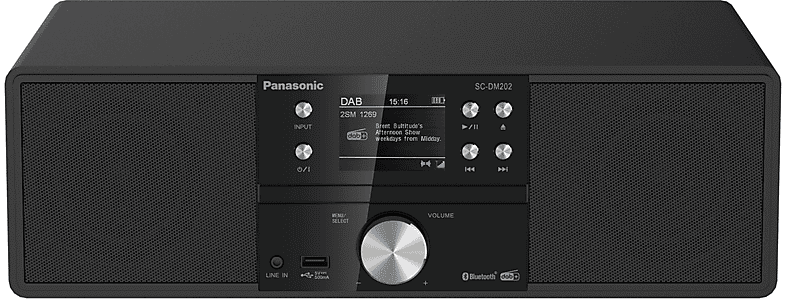 panasonic micro hi-fi  sc-dm202eg-k