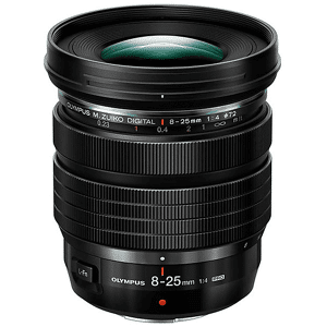 OM SYSTEM OBIETTIVO MIRRORLESS  ED 8-25mm F4.0 PRO