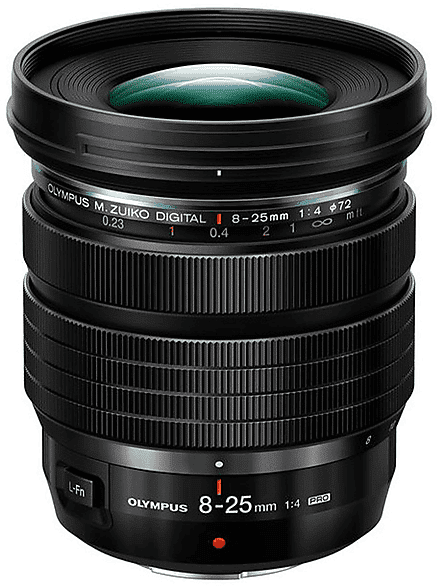 om system obiettivo mirrorless  ed 8-25mm f4.0 pro