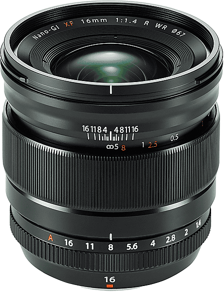 fujifilm obiettivo mirrorless  xf16mm f1.4 r wr