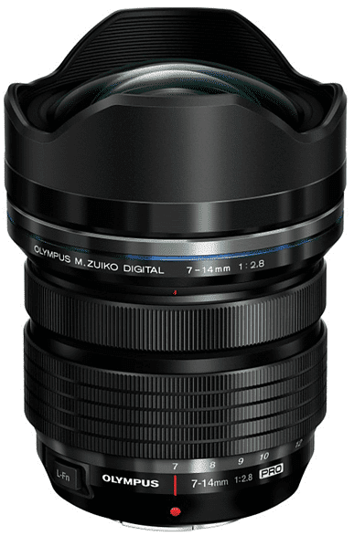 olympus obiettivo mirrorless  ed 7-14mm f2.8 pro