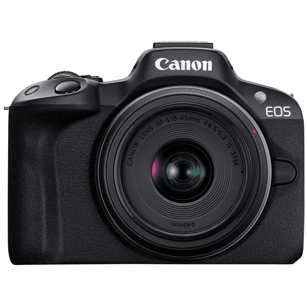 canon fotocamera mirrorless  eos r50+ rf-s 18-45mm is