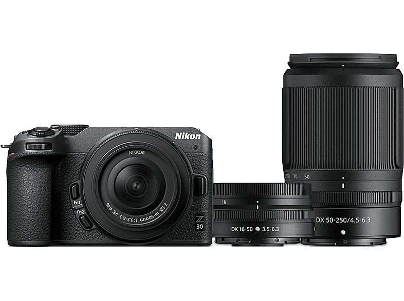 nikon fotocamera mirrorless  z30+zdx16-50+50-250vr+bag