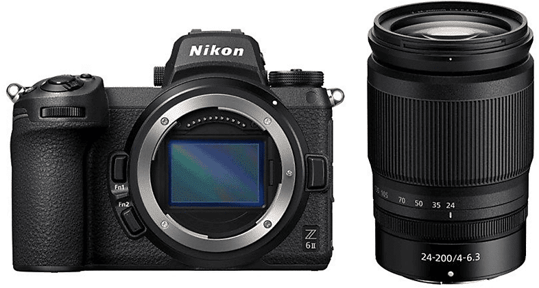 nikon fotocamera mirrorless  z6ii + z 24-200mm f/4-6.3