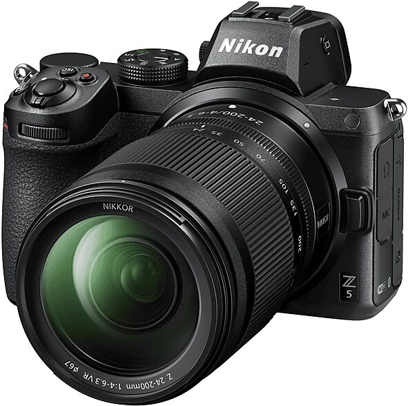 nikon fotocamera mirrorless  z5+z 24-200mm+sd 64gb