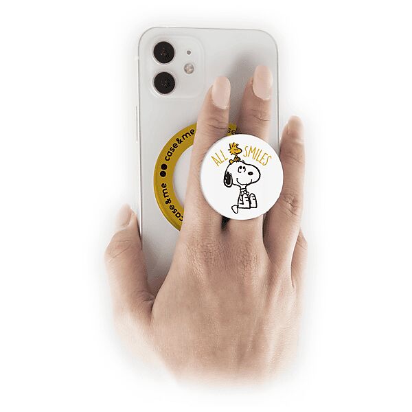 case&me supporto per smartphone  snappy holder peanuts