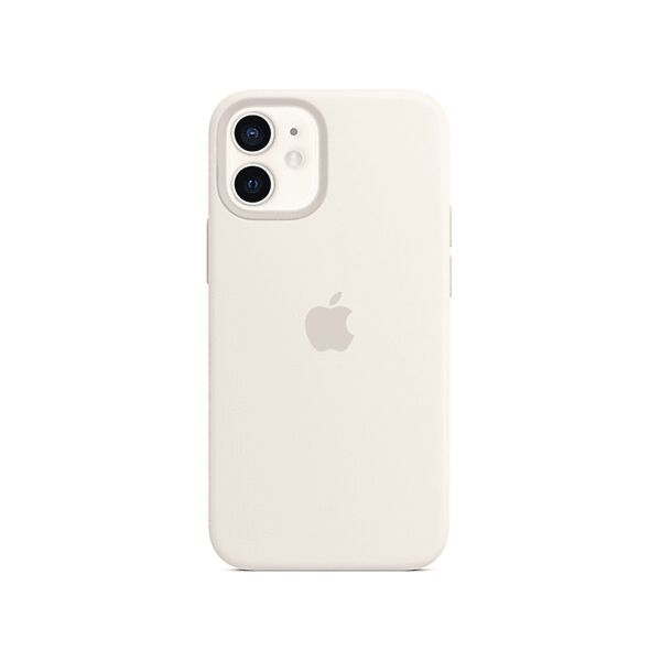 apple custodia magsafe in silicone per iphone 12 mini - bianco