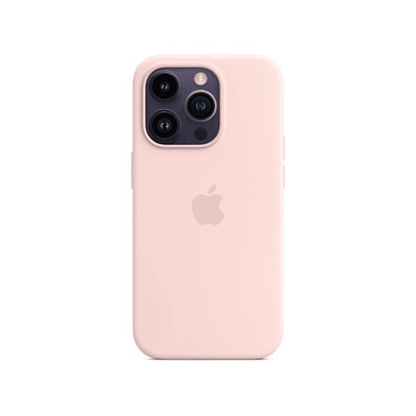 apple custodia magsafe in silicone per iphone 14 pro - rosa creta