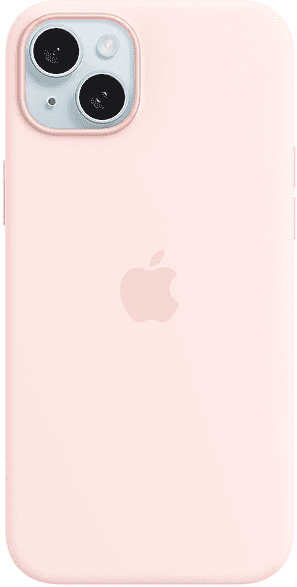 Apple Custodia MagSafe in silicone per iPhone 15 Plus - Rosa confetto