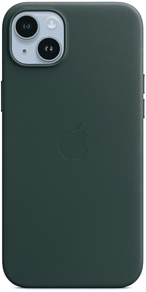 Apple Custodia MagSafe in pelle per iPhone 14 Plus - Verde foresta