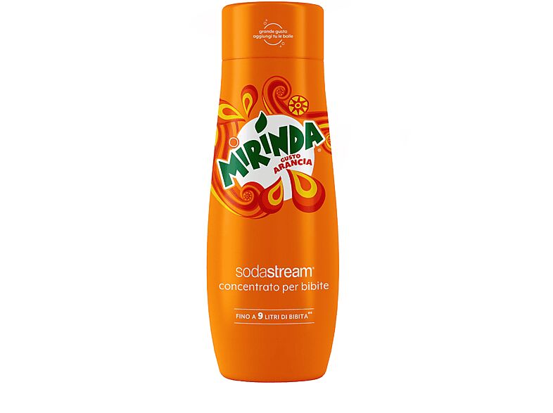 sodastream concentrato per la preparazione di bevande dissetanti gassate al gusto mirinda conc. mirinda 440 ml, 0,63 kg