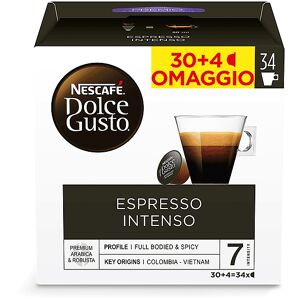 NESCAFE' DOLCE GUSTO Capsule Dolce Gusto Espresso Intenso NDG INTENSO 30+4