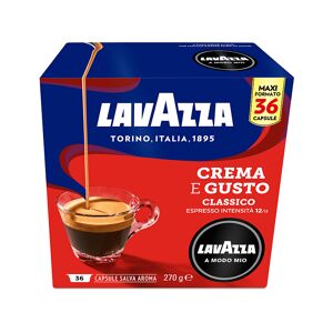 LAVAZZA Capsule originali  per Macchine Espresso A Modo Mio CREMA & GUSTO 36CAPS, 0,27 kg
