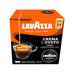 LAVAZZA Capsule  Caffè Crema e Gusto Forte GUSTO FORTE 54 CAPS, 0,405 kg