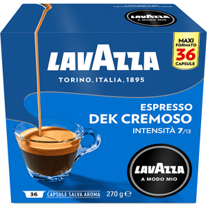 LAVAZZA Capsule  Dek Cremoso per Macchine Espresso A Modo Mio DEK CREMOSO 36 CAPS, 0,27 kg