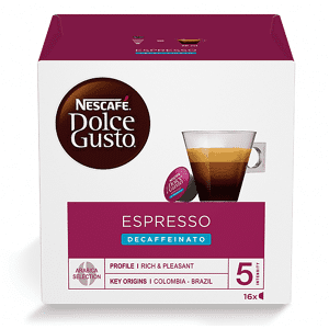 NESCAFE' DOLCE GUSTO Confezione 16 capsule Dolce Gusto Decaffeinato NDG DECAFFEINATO