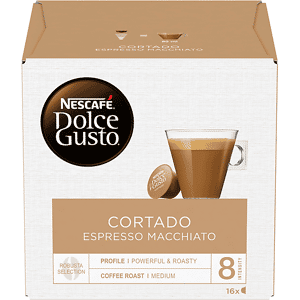 NESCAFE' DOLCE GUSTO - Confezione da 16 capsule per preparare tazze NDG CORTADO