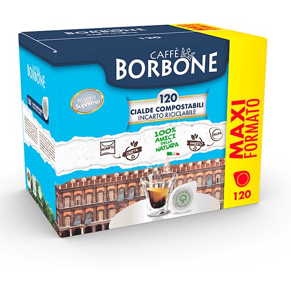 caffe borbone caffè in cialde e.s.e miscela suprema 120pz